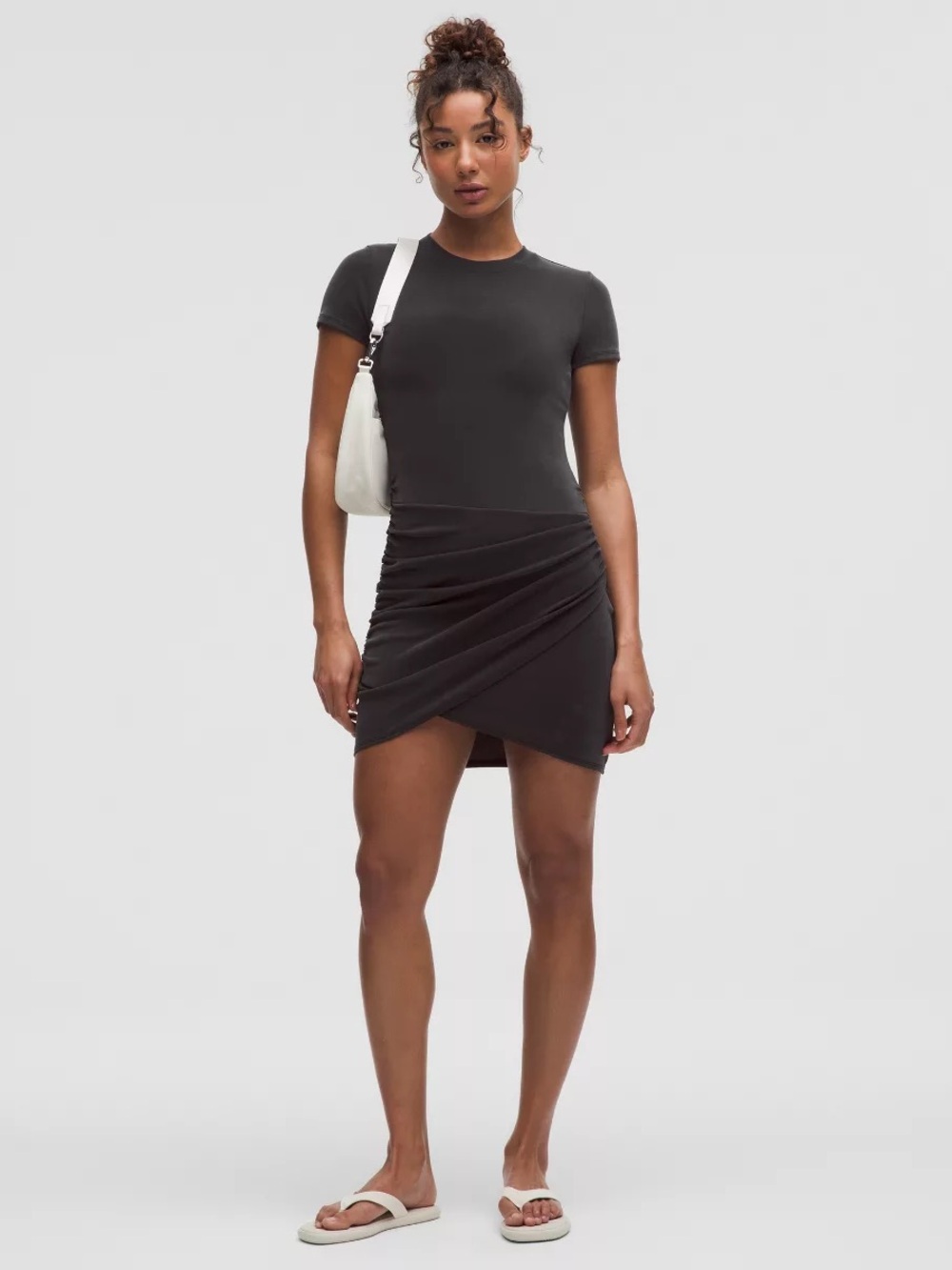 Lululemon Drapey Softstreme Wrap-Skirt T-Shirt Dress NEW WITH TAGS - size Medium
